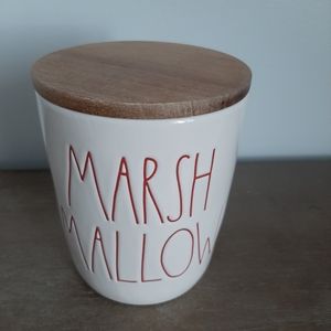 Rae Dunn MARSHMALLOW canister with wooden lid